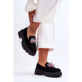 PS1 Naisten Crystal Loafers Musta Avril 1