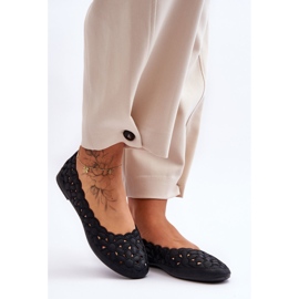 PE1 Naisten harjakattoiset balerinat, musta Visionary 1