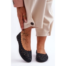 PE1 Naisten harjakattoiset balerinat, musta Visionary 2