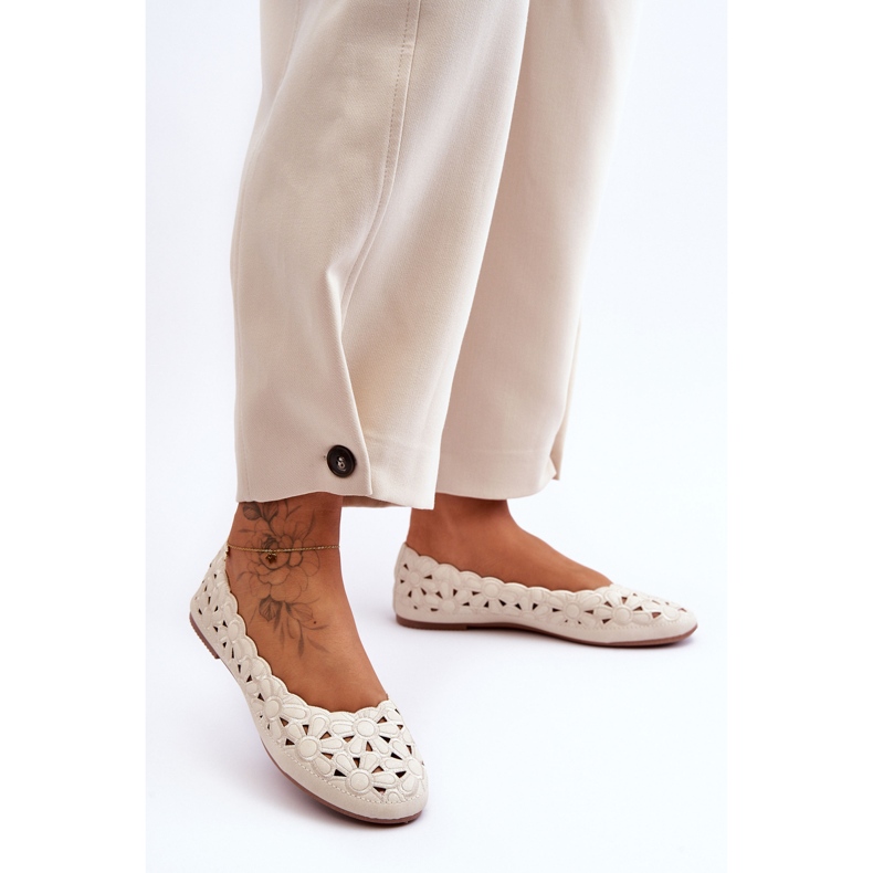 PE1 Harjakattoinen kiiltävä Ballerina Naisten beige Visionary 1