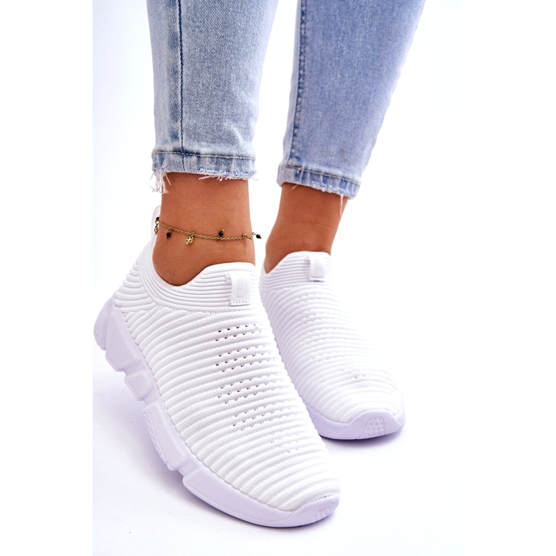 Naisten urheilukengät Slip-on Big Star DD274460 Valkoinen 4