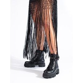 Harjakatkoiset naisten laukut Shelovet-alustalla musta 1