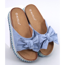 Delair Blue korkeapohjaiset rusetti sandaalit sininen 1