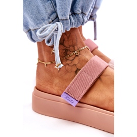 ZAXY Vegan Tarranauhatossut HH285284 pinkki vaaleanpunainen 3