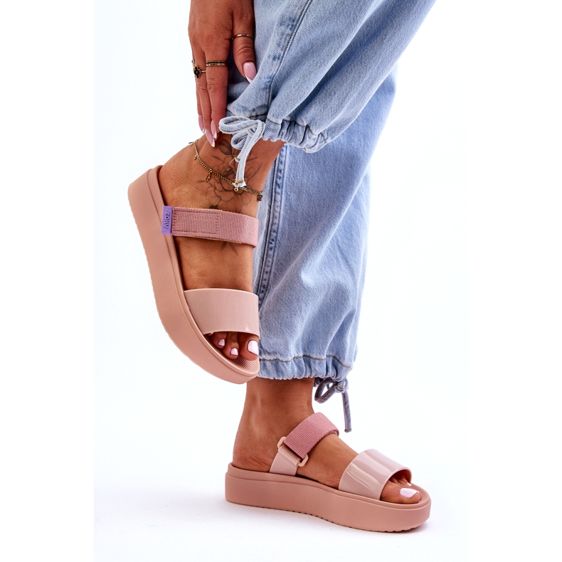 ZAXY Vegan Tarranauhatossut HH285284 pinkki vaaleanpunainen 2