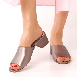 Sergio Leone platina naisten sandaalit kuminauhalla KL317 hopea 1