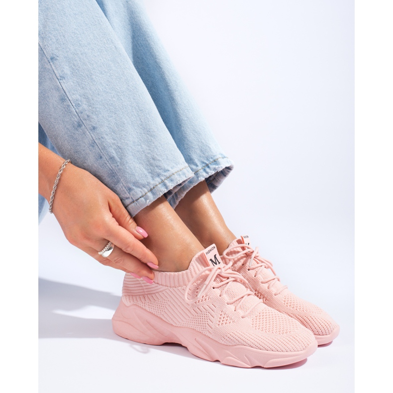 Shelovet naisten vaaleanpunaiset urheilukengät vaaleanpunainen 1