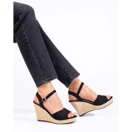 Shelovet mustat korkeakiilaiset espadrillit 1