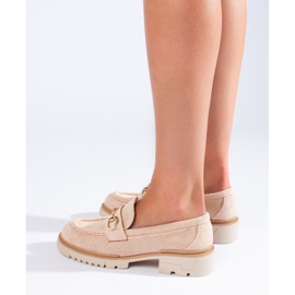 Shelovet beigen harjakattoiset mokkanahkaat 2