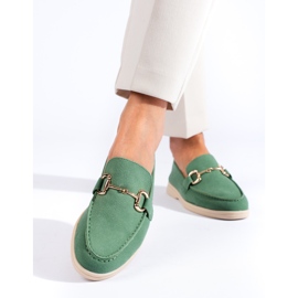 Naisten vihreät mokkanahka kengät Shelovet 2