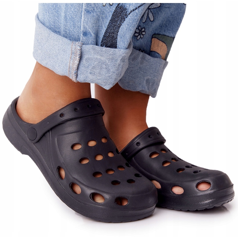 Flameshoes Naisten mustat vaahtomuovat Eva Black 5