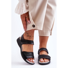 Klassiset tarranauhasandaalit S.Barski 97575 musta 2