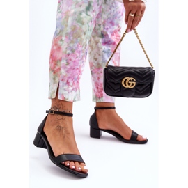 Nahkakorkosandaalit Pelkkä musta Inspire Me! 2