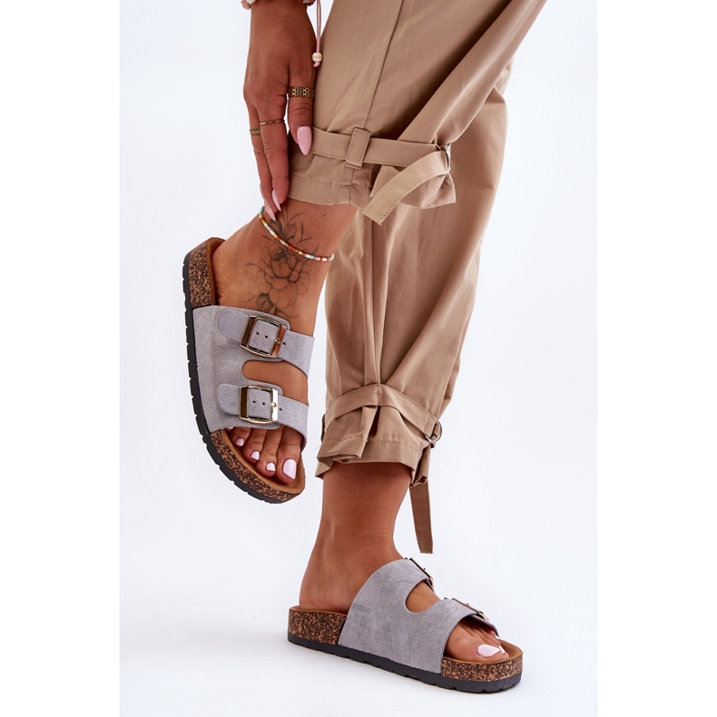 Naisten Cortina Grey Slip-On sandaalit harmaa 2