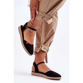 Naisten Big Star Platform Espadrilles FF274526 musta 1