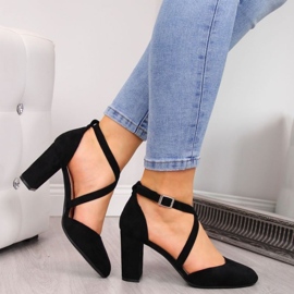 Sandaalit pylväässä Sergio Leone W SK248A musta 1