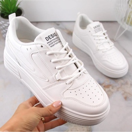 Vinceza W JAN231 valkoiset urheilukengät alustalla valkoinen 1