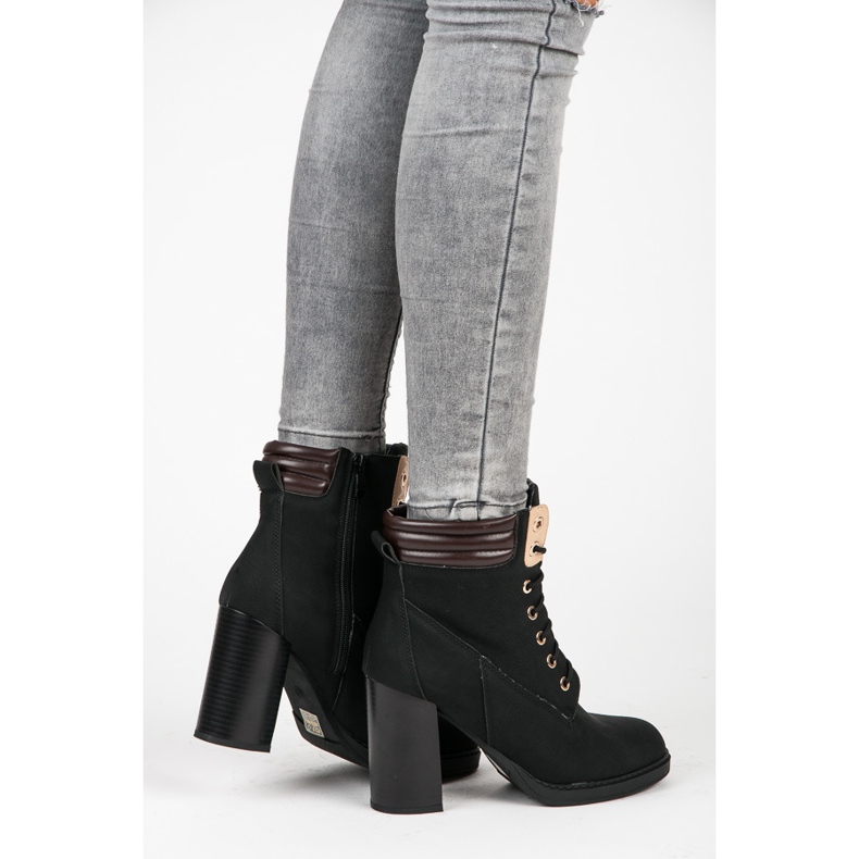 Seastar Työntekijät korkokengillä musta 1