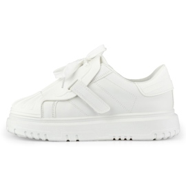 Muodikkaat valkoiset naisten urheilukengät valkoinen 2