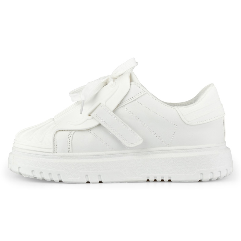 Muodikkaat valkoiset naisten urheilukengät valkoinen 2