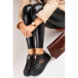 Muodikkaat naisten mustat urheilukengät 1