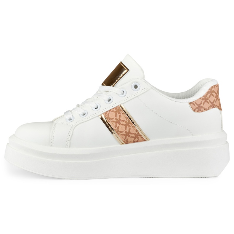 Tyylikkäät valkoiset naisten urheilukengät valkoinen 2