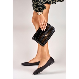 Mustat kiiltävät klassiset ballerinat 1