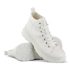 Valkoiset lenkkarit nilkan yläpuolella valkoinen 1