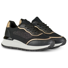 Naisten mustat kiiltävät lenkkarit 2