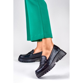 Naisten mustat ekologiset nahkahousut 2