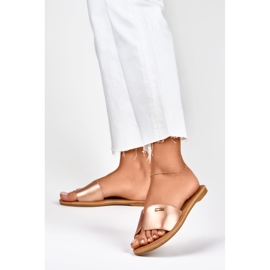 Denlyn naisten klassiset tasaiset tossut kultainen 2