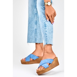 Naisten tossut farkuilla sininen 2