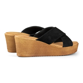 Naisten mustat kiilatossut 1