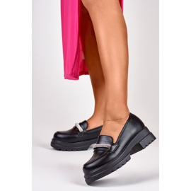 Naisten mustat ekologiset nahkahousut 1