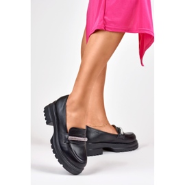 Naisten mustat ekologiset nahkahousut 2