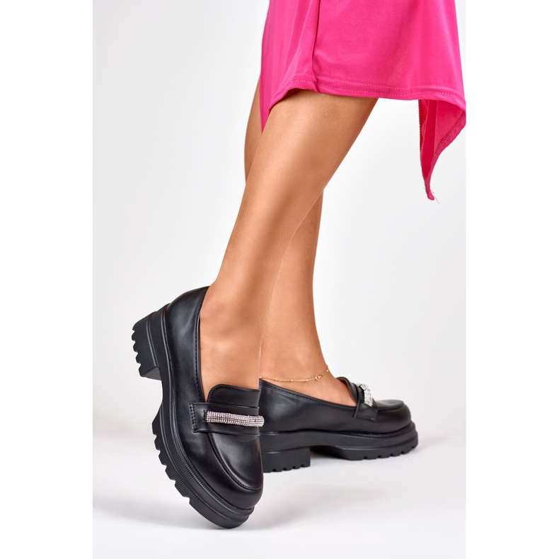 Naisten mustat ekologiset nahkahousut 2