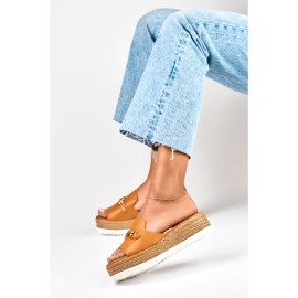 Naisten oranssit tossut, joissa on matala kiila 2