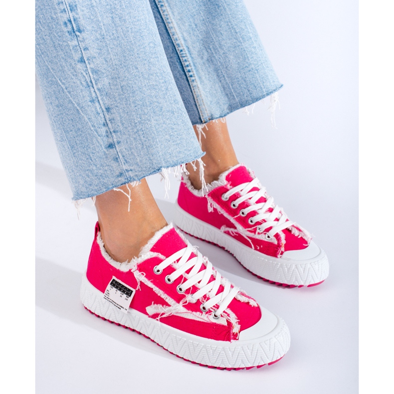 Shelovet fuksia alustalenkkarit vaaleanpunainen 1