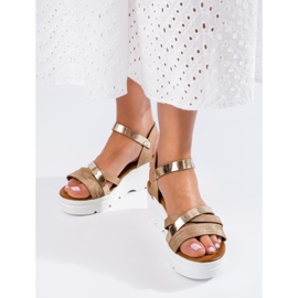 Shelovet beige-kiila sandaalit 2