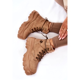 Naisten saappaat Memory Foam Big Star KK274366 beige 4