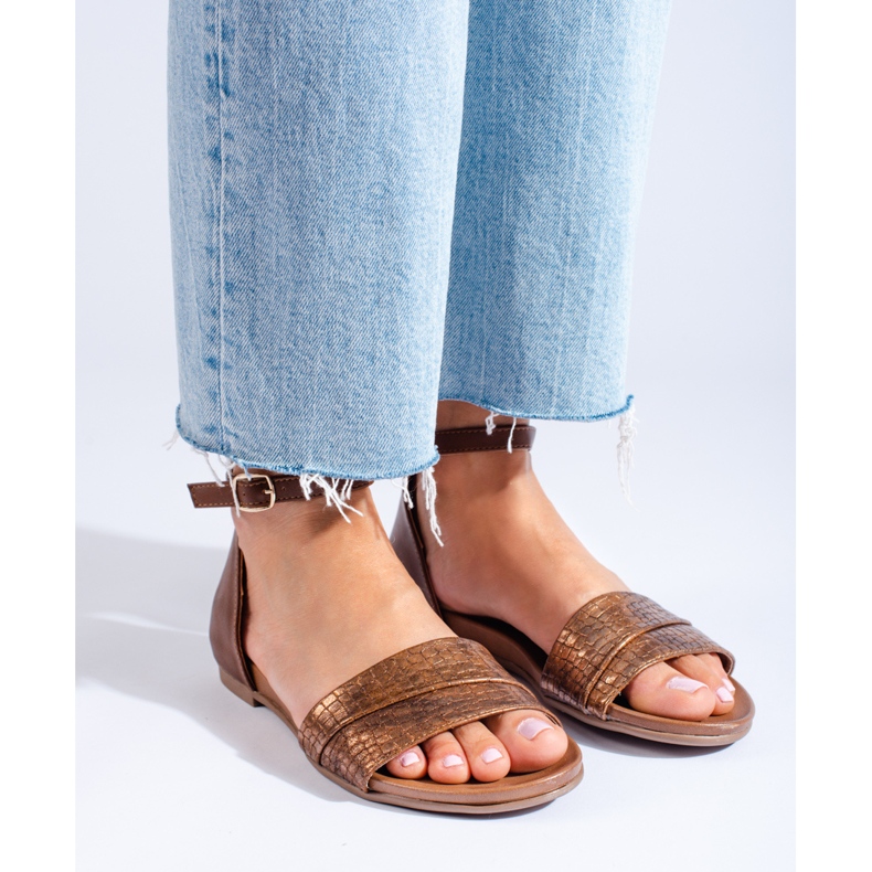 Daszyński naisten ruskeat sandaalit 2