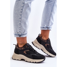 PM1 Mustat Escape Lace-Up Platform -urheilukengät 1