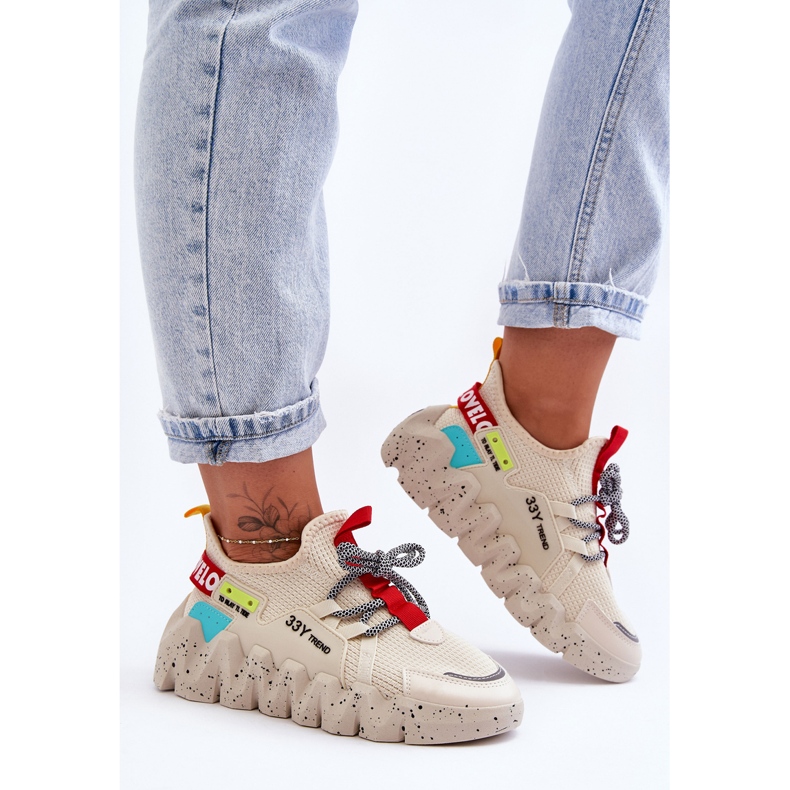 PS1 Muodikkaat Slip-on lenkkarit beige Evolution 1