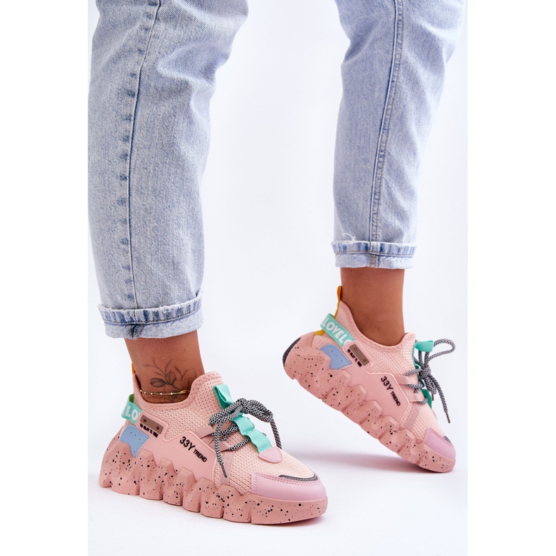 PS1 Muodikkaat Slip-on lenkkarit Vaaleanpunainen Evolution 2