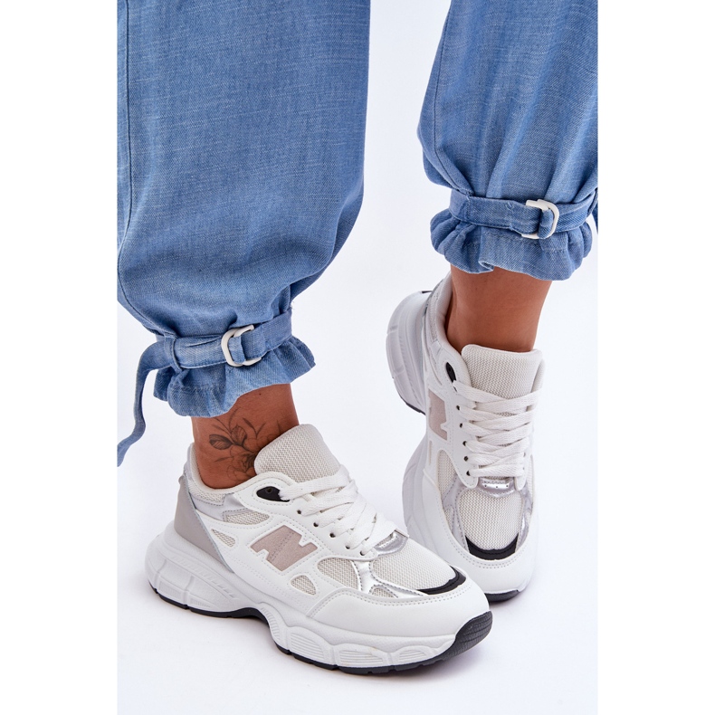 FG2 Muodikkaat naisten urheilukengät valkokankaalla valkoinen 2