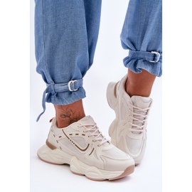 FG2 Naisten urheilukengät Tennarit Beige Feluci 1