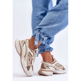 FG2 Naisten nauhalliset urheilukengät beige Emare 2