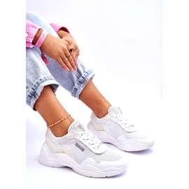 Naisten kangas urheilukengät Memory Foam System Big Star LL274A064 Valkoinen 8