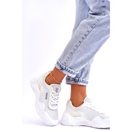 Naisten kangas urheilukengät Memory Foam System Big Star LL274A064 Valkoinen 2