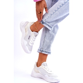 Naisten kangas urheilukengät Memory Foam System Big Star LL274A064 Valkoinen 4